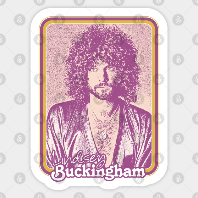 Lindsey Buckingham /\/ Retro Style Fan Design Sticker by DankFutura